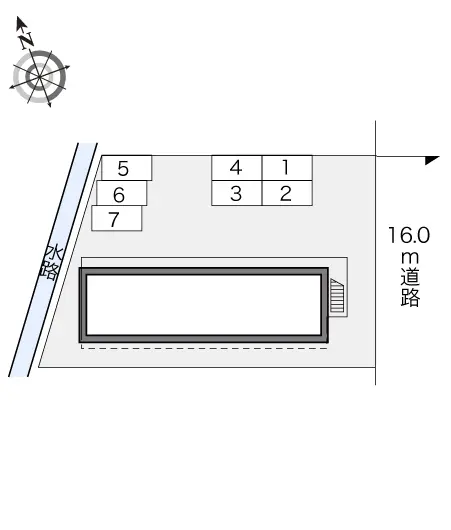 ★手数料０円★前橋市六供町　月極駐車場（LP）